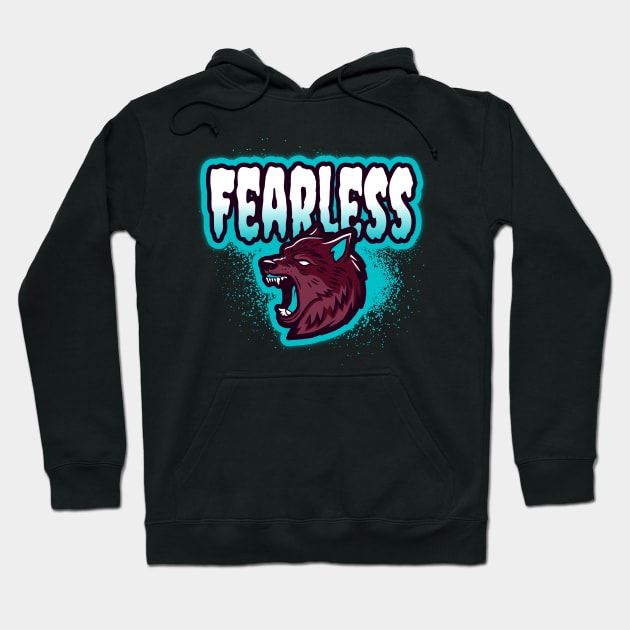 Fearless Wolf Hoodie by Wolf Clothing Co